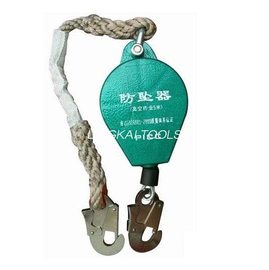 Tógáil Líne Gabhála Titim Lanyard Ardacmhainn Wire Rope Falling Protector