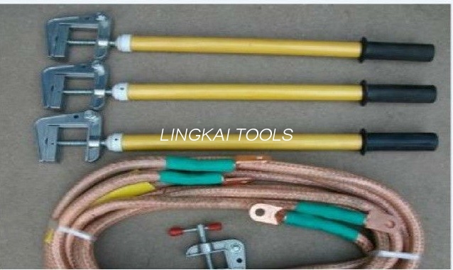 Uirlisí Slándála Leictreach 35KV Voltas Slat Talún Copar JDX Le Clamp Talún