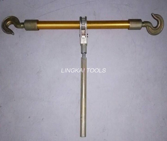 Uirlisí Tarraingthe Cábla Leictreach Alloy Alúmanam Dúbailte Hook Turnbuckle 3 Ton