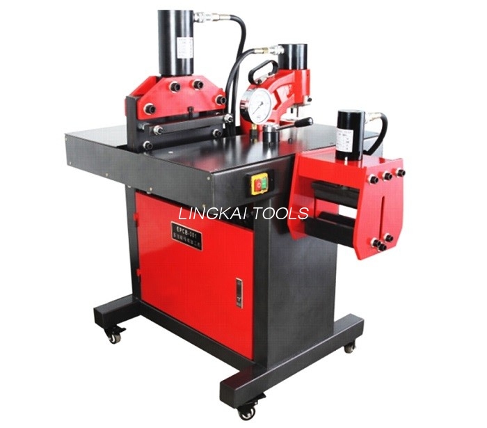 Uirlis rocadh Hiodrálacha 220V 50HZ Meaisín Gearradh Lúbthachta Busbar Do Phláta Al/Cu 150X10mm
