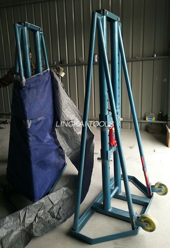 Uirlisí Droim Cábla Seastán Reel Underground Adjustable 10T Le Jack Hiodrálacha