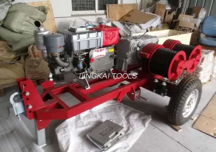 Double Capstan Drum Winch 5 Tonna Le Leantóir Meaitseáil Honda / Inneall Gásailín Yamaha