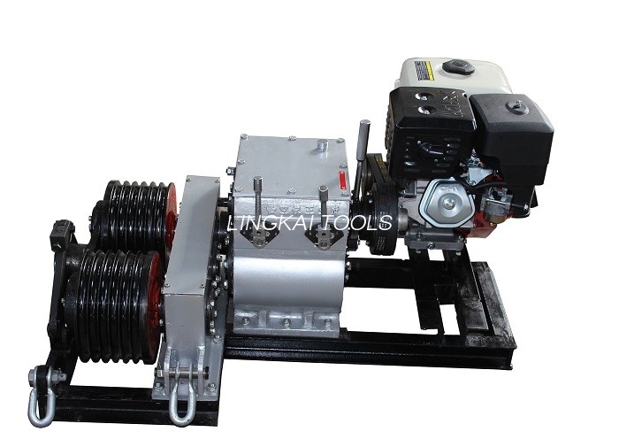 Inneall Gásailín Honda Powered Winch 5T Le Dhá Dhroim Cábla Le haghaidh Tarraingt Rópa Sreang