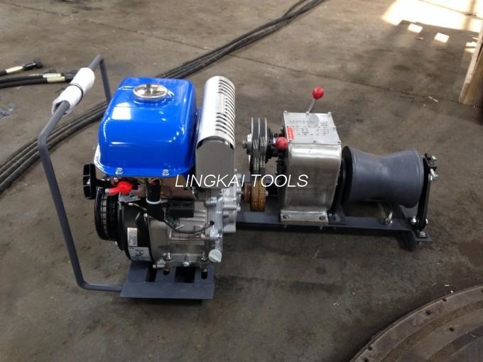 Winch Puller Cumhachta Éifeachtach / Meaisín Snáithithe Winch Cábla 5 Ton Le haghaidh Tógála Cumhachta
